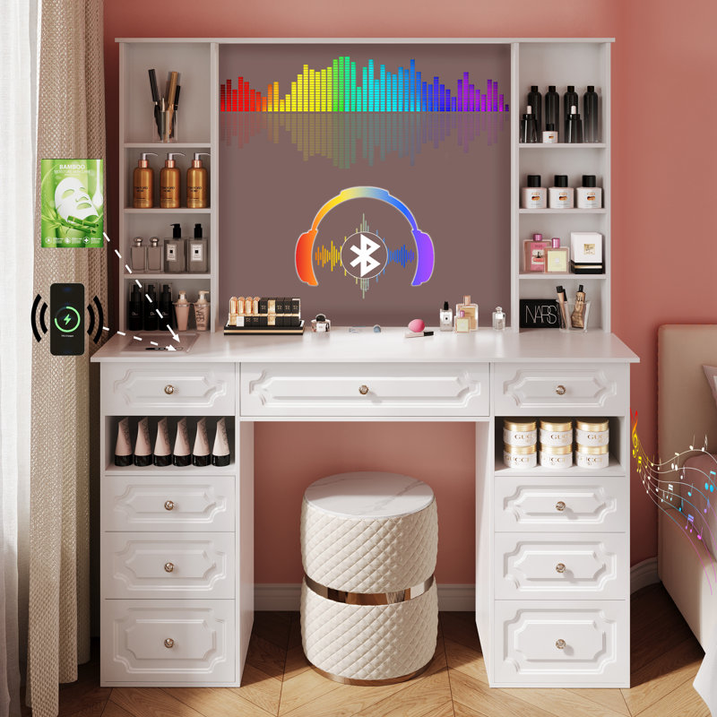 Vanity with lights and bluetooth sales